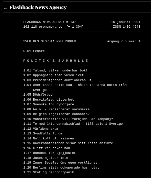 Screenshot of Flashback News Agency